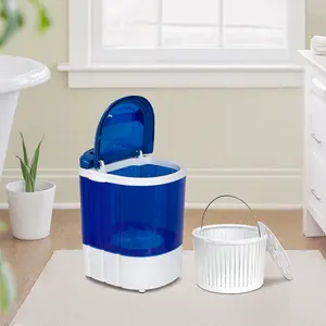 Segawe MINI Portable Single Bucket Wash Machine Washing Drying 2 in 1 Washer(Single, 9lbs)