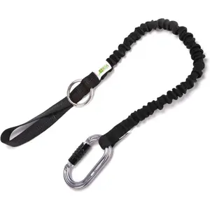 Raider Chainsaw Lanyard With Carabiner - Neon Green, Heavy-Duty Built-in Bungee Cord, Arborist Gear