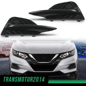 CROSSDESIGN Pair Fog Light Covers Bezels Set Fit For 2020-2022 Nissan Rogue Sport S SV