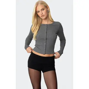 Edikted Women's Shilo Ribbed Cardigan