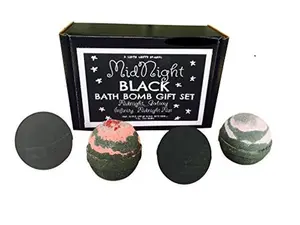 Black Bath Bombs Gift Set of Four 4/5 oz.