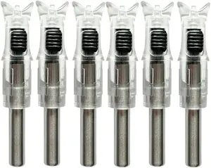 Archery Lighted Nocks for Arrows with .204"/.244" Inside Diameter 6Pcs