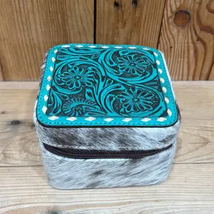 Cowhide & Tooled Leather Jewelry Boxes!