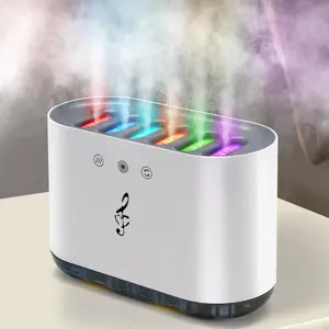 Smart Sound-Controlled Aroma Diffuser And USB Music Rhythm Humidifier, Aromatherapy Diffusers – 7-Color Adjustable Ambient Light, Multi-Mode Mist Aromatherapy Lamp For Home, Bedroom, And Office, USB Powered Humidifier