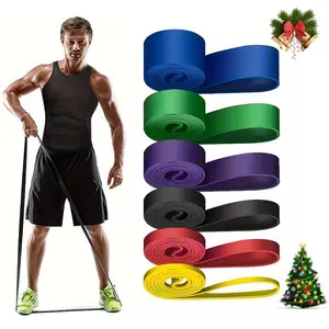 Body Fitness Elastic Resistance Rope, 1/4/6 Counts Yoga Stretching Bands, Home Workout Equipment, Gym Sports Stretching and Muscle Training Equipment, Valentine's Day Gift for Men