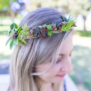 Succulent Crown - Floral and Succulent Crown