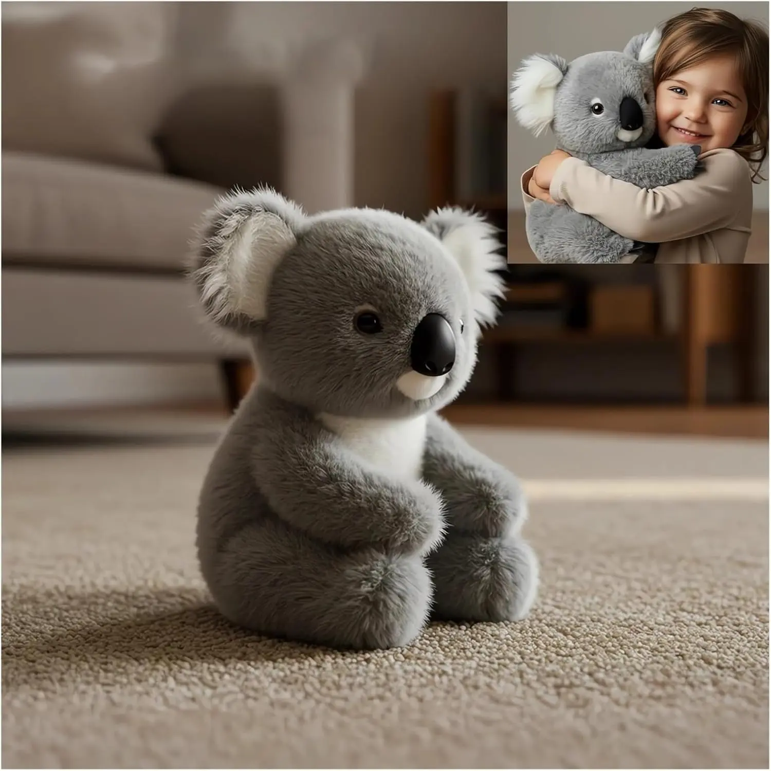 9.8'' Emotional Support Healing Plush Stuffed Animal Koalas Bear Calm Down Stress Relief Koala for Anxiety Sleep Buddy  Companion Gifts (Koala)
