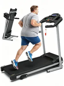 Compact Folding Treadmill for Home - 2.5HP Quiet Brushless Motor, 3-Level Incline, 7.5 MPH, Shock Absorption, Space-Saving Design for Running, Walking - Treadmill for Small Spaces & Home Use