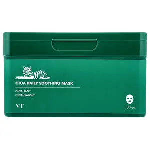 VT Cosmetics Cica Daily Soothing Beauty Mask, 30 Sheets, 350 g