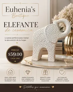 Elephant. Decorative ceramic figure.