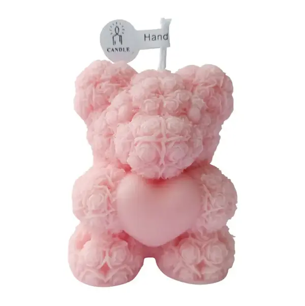 Luxury Valentines Day Gift Cute Bear Wax Scented Candle