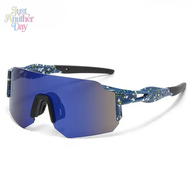 Windproof UV400 Protection Sports Sunglasses with Windproof Lens for Outdoor Sports, Mountain Biking, Fishing
