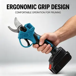Electric Pruning Shears Professional Cordless Electric Pruning Shears, Battery Powered, Comes with 2 Rechargeable Lithium Batteries