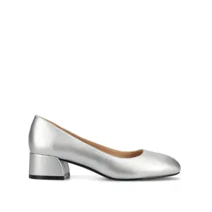 SAAR II PATENT PUMP HEELS IN WIDE - Silver PU