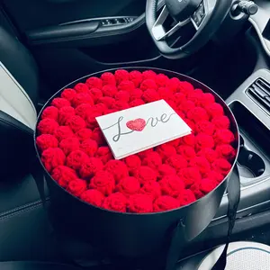 Eternal Love Gift Box, Forever Rose Gift, 99 Preserved Roses Crochet Blanket, Romantic Luxury, Perfect for Birthday, Anniversary, Valentine's Day, Girlfriend, Mom, Lover, Friend