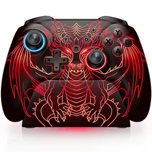 BEBONCOOL Bluetooth Wireless Console Controller with Charging Dock - Hall Effect Joystick, 1000Hz Polling, Custom Programmable Back Buttons, RGB, Turbo, Gyro - Console Accessories for Switch 2, Android, iOS