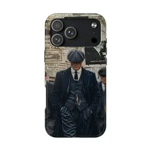 Peaky Blinders - Vintage British Gentleman Phone Case – 1920s Gangster Aesthetic, Old Money Style, Classic Suit iPhone Case, Matte Shockproof Cover
