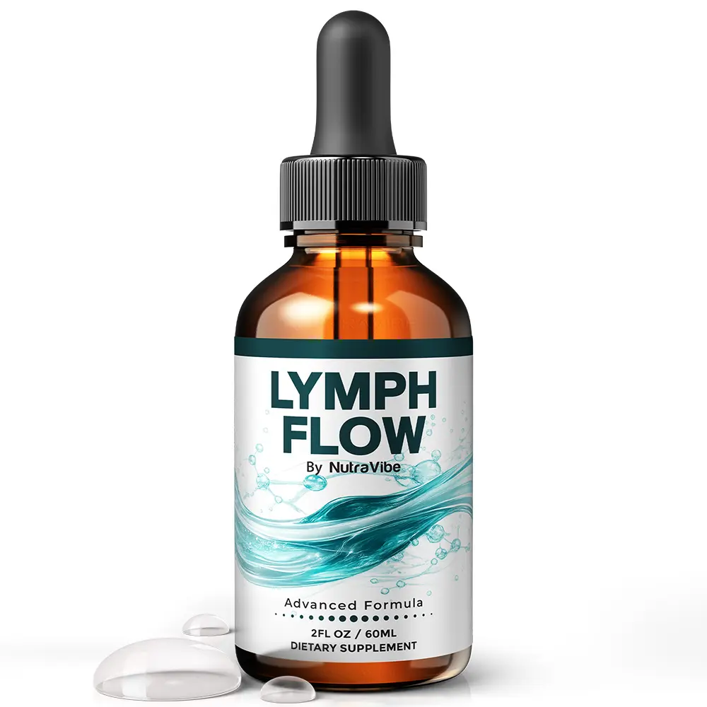 Lymph Flow Drops - Advanced Natural Dietary Supplement with 121mg Proprietary Blend for Health & Wellness
