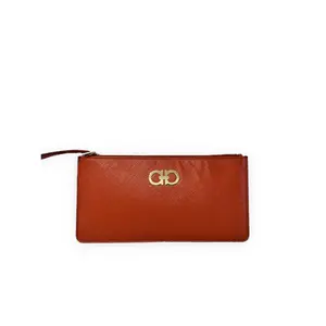 Pre-owned SALVATORE FERRAGAMO calf skin Mini Bags Pochette Accessoires Red Very Good S014260405276