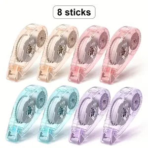 Beautiful Light-colored Double-sided Tape, 4/8-pack, Washi Tape For Journaling, Scrapbook, Crafts, And Art Projects.