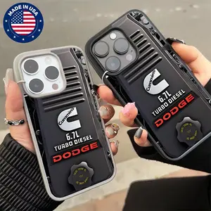 Dodge Cummins 6.7L Turbo Diesel Engine Aesthetic Design Pattern Casing For iphone17 16 15 14 13 12 11 XS Plus Pro Max Samsung22 23 24 25 FE Ultra [Compatible withMagSafel] Magnetic transparent Soft Silicon TPU Protector Fashion Trend Anti-scratch Cover