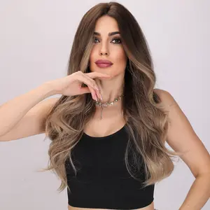 【Ariel】 Deep Wave Wig - Blonde and Ombre - 26 Inch | SM458 | Popinrow
