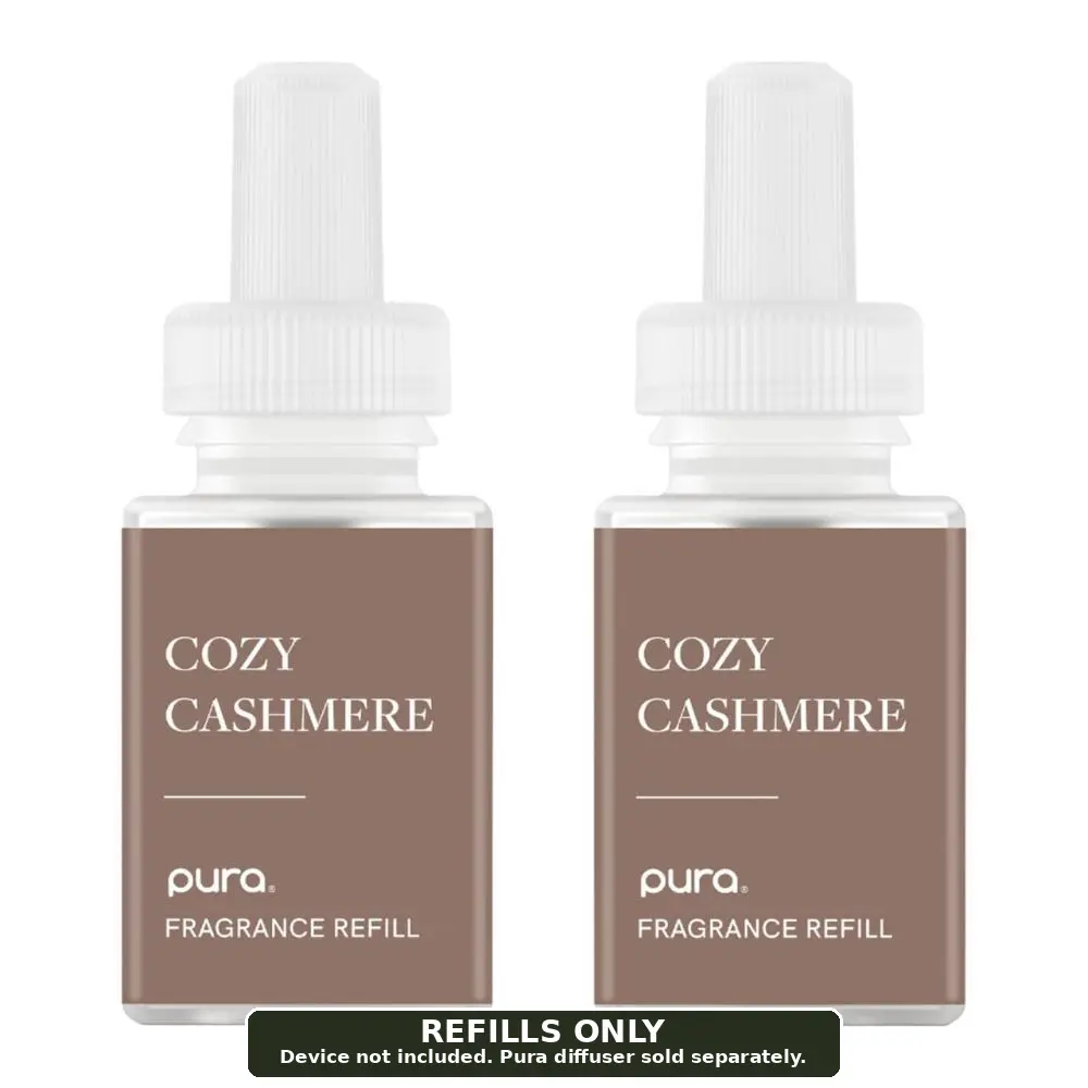 Pura Home Diffuser Refill, 2 Pack, Cozy Cashmere