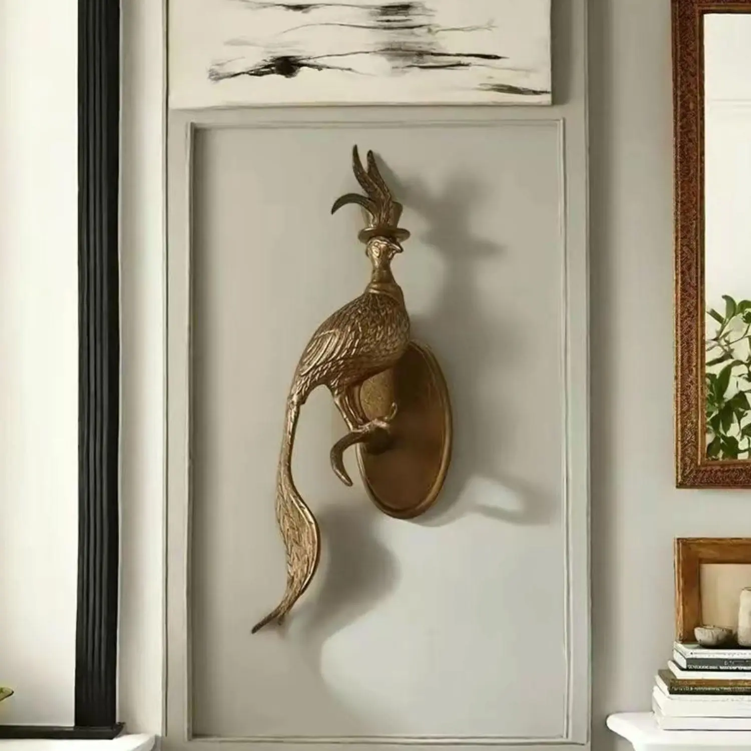 Creative bird-head wall decoration, a set of 3D resin art ornaments, suitable for wall hanging decoration in living rooms, bedrooms, kitchens and bathrooms, for home wall decoration.
