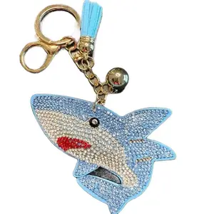 LGS Charms - Sea Life - Rhinestone Keychain Fashion Accessory with Tassel