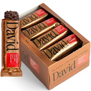 David Bronze High Protein Bars - Peanut Butter Chocolate (12 Bars)