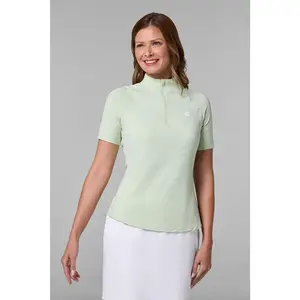 Women's Albatross Elbow Sleeve Mock Neck Top | Seedling Diamond Jacquard