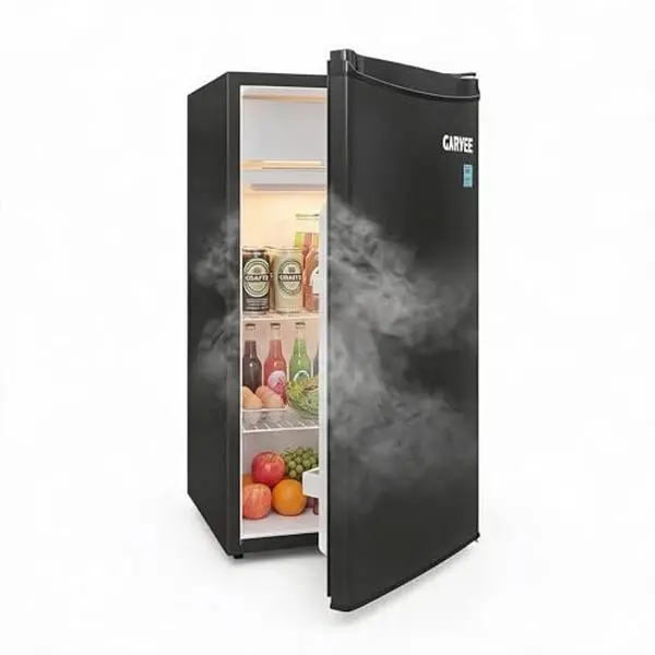 Gaomon 3.2 Cu. ft. Mini Refrigerator - Single-Door Compact Fridge with Freezer, LED Lighting, Adjustable Shelves, Mini Fridges for Dorm, Office