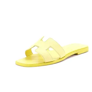 Pre-owned Hermes Women's Oran Sandals Leather by Rebag