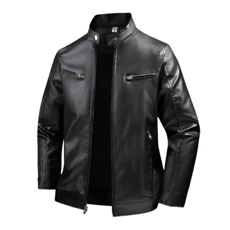 2000s leather jacket mens - TikTok Shop