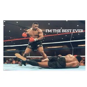 Mike Tyson I’m The Best Ever Gym Flag 3ftx5ft