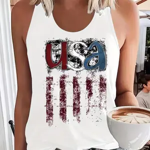 Vintage USA Flag Women’s Patriotic Tank Top