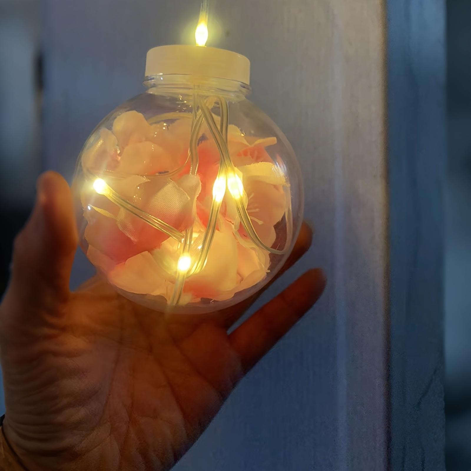 Cherry Blossom and Wisteria Wish Ball String Lights, 118 inches long, USB-powered, comes with a remote control, features 8 lighting modes, and includes 108 LED bulbs and 10 round bulbs. Perfect for Mother’s Day and indoor holiday decorations.