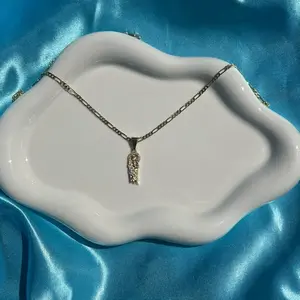 Mini San Judas 14k Gold Plated Pendant with 22 inch Figaro Chain Daily Wear Necklace