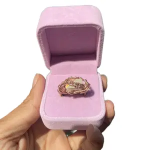 Custom Wire Wrapped Crystal Ring - Handmade to Order