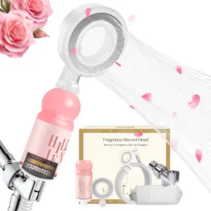 Spa Shower Vitamin C Filtered Shower Head with Handheld, Aromatherapy Skincare & Hair Care Showerhead with Filters for Hard Water - Remove Chlorine, Softer Skin and Hair Enhancement (Rose (Pink) Christmas Gift