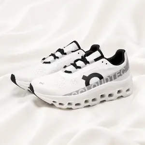 Cloudmonster‑2 Thick‑Sole Trainers Cloud‑Tec Shock‑Absorbing Daily Walking Footwear Breathable Mesh Running Shoes Men Women Cushion Sports Sneakers
