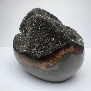 Septarian Druzy Specimens - Flat Bottom - Mined in Utah