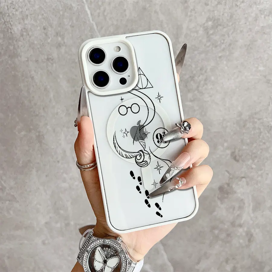 Magic Symbol Magnetic Snap Case for iPhone 17/16 Pro Max 15 Pro 14 13 12 Mini 11 XR XS Plus SE Shockproof Slim Protective Cover
