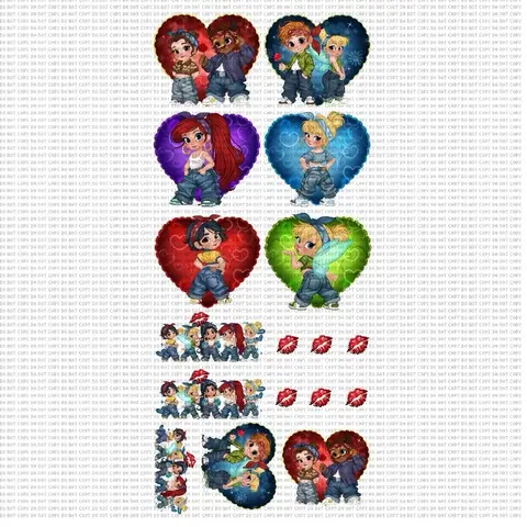 Love DTF gangsheet