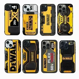 DEWALT FLEX VOLT 15 AH Tough Phone Case, Durable Case for Phone 11 12 13 14 15 16 Pro Max X XR XS Plus.