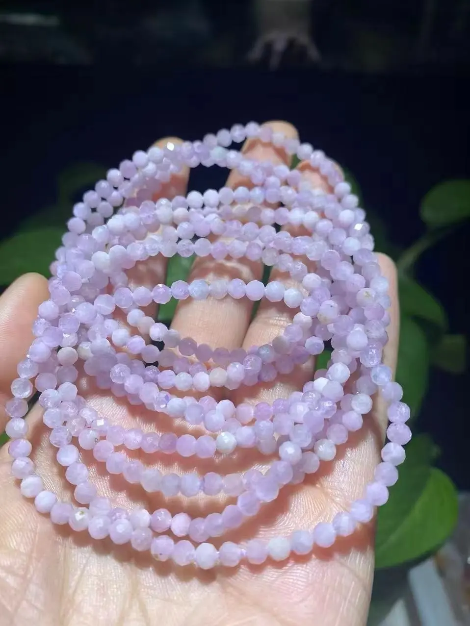 Shine(9922)gc.Kunzite faceted bracelets
