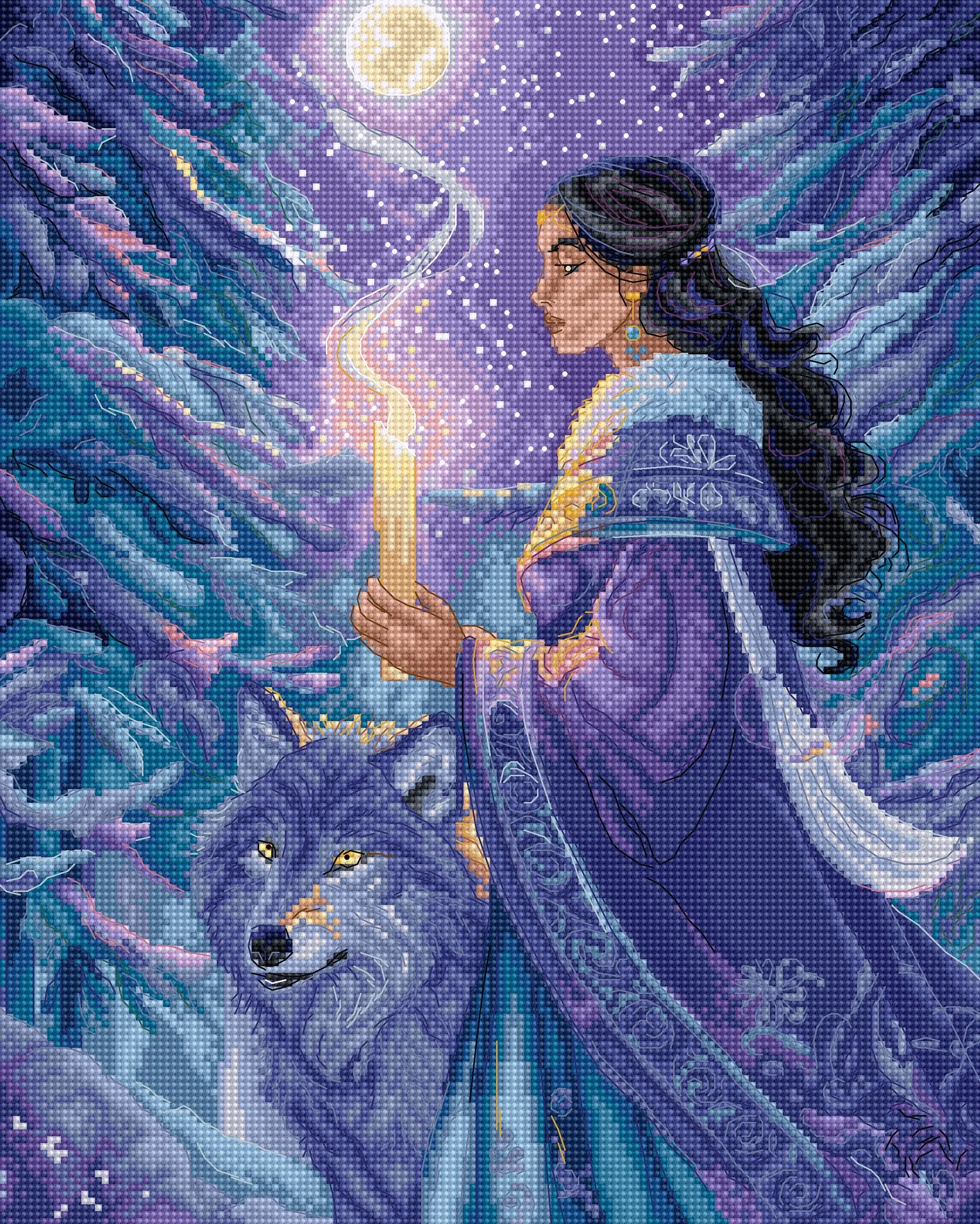 Arctic Enchantress Counted Cross Stitch Kit by Letistitch L9973