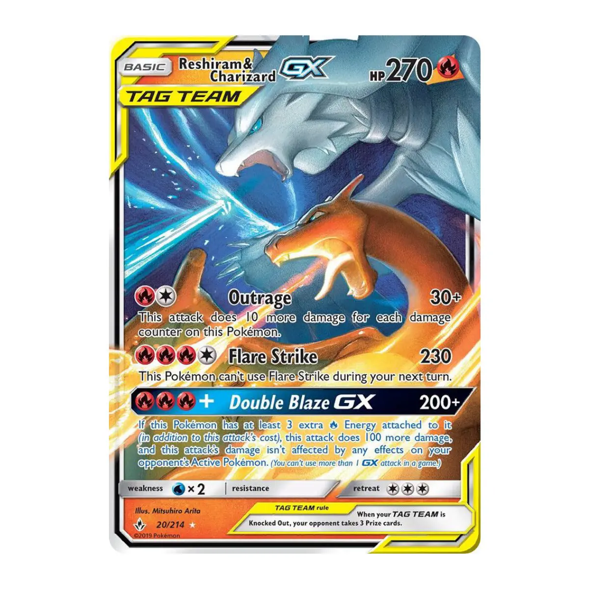 Reshiram & Charizard GX – 20/214