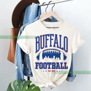[Sale off up to 50%] Buffalo Football Vintage T-Shirt, Buffalo tshirt, Buffalo New York, Fan Gift, Sunday Football, Graphic Streetwear T-shirt