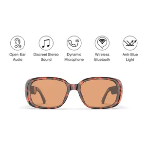 Lensly Bluetooth Auto Color Change Smart Glasses Magnetic Metal Photochromic Lenses Wireless Audio Dust-Resistant Mesh Lightweight Wireless Aesthetic Wearable